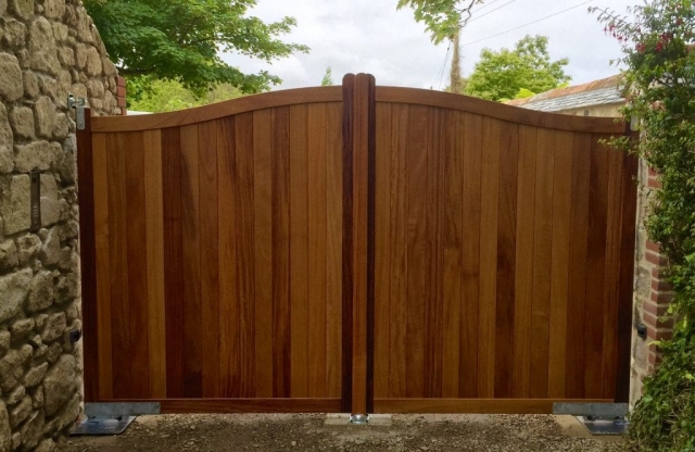 Iroko Hardwood Gates