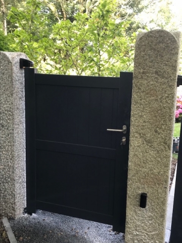 Anthracite Aluminium Pedestrian Gate Aluminium Pedestrian Gate