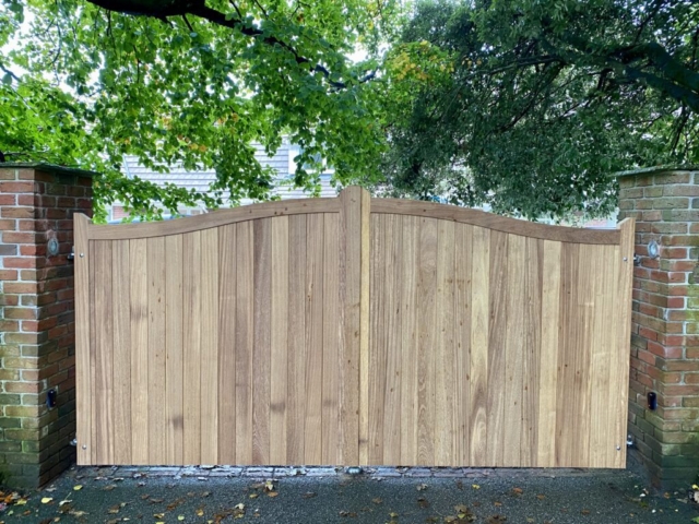 Iroko hardwood gates Cornwall