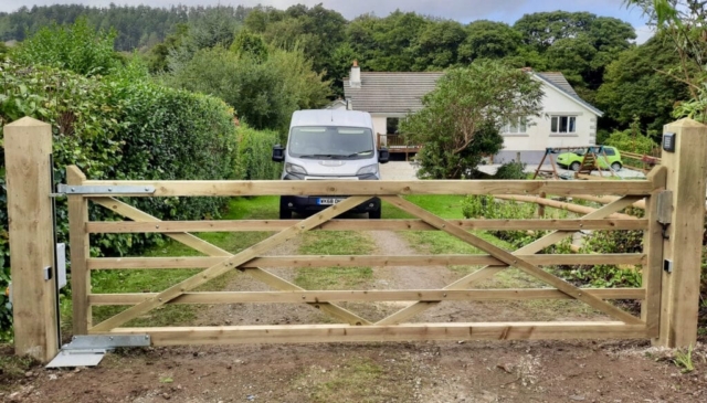 Diamond Braced automated gate Cornwall