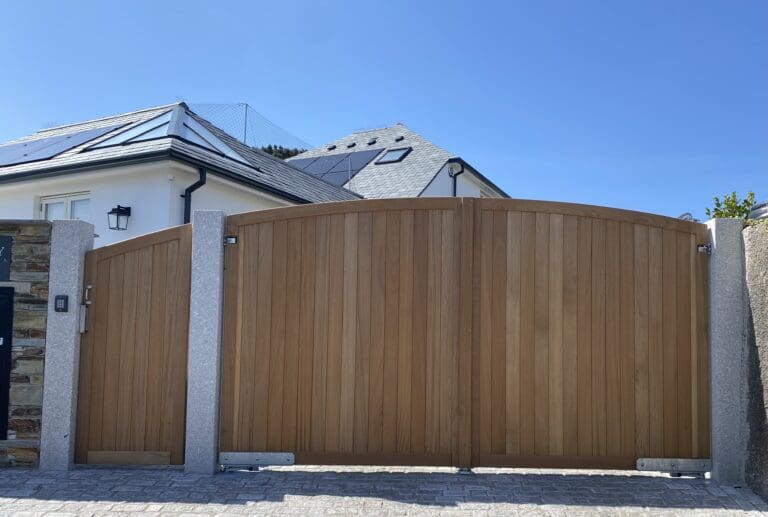 Iroko Hardwood Gates St Mawes